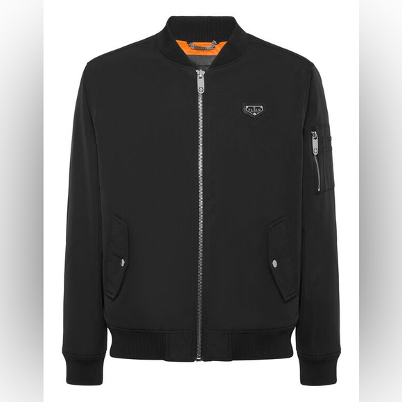 Philipp Plein Black Nylon Bomber Jacket - Picture 2 of 6